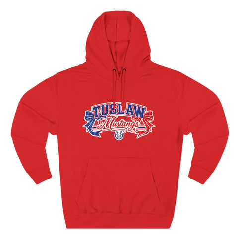 Tuslaw Mustangs — Red & Blue Bows Hoodie