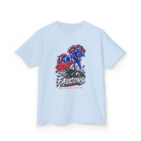 Tuslaw Kids — Stomp the Falcons Rivalry T-Shirt in Light Blue