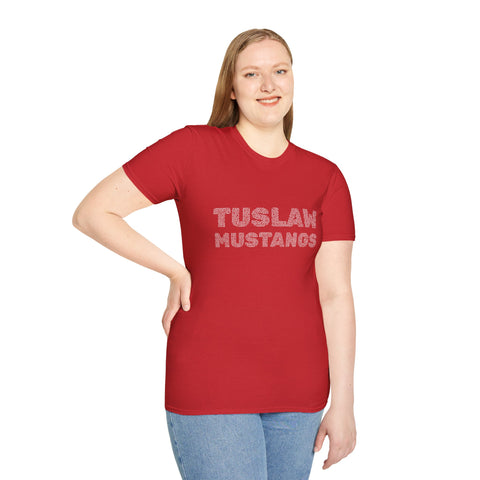 Tuslaw Mustangs — Maze Text T-Shirt