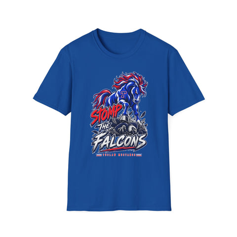 Tuslaw Mustangs — Stomp The Falcons Rivalry T-Shirt