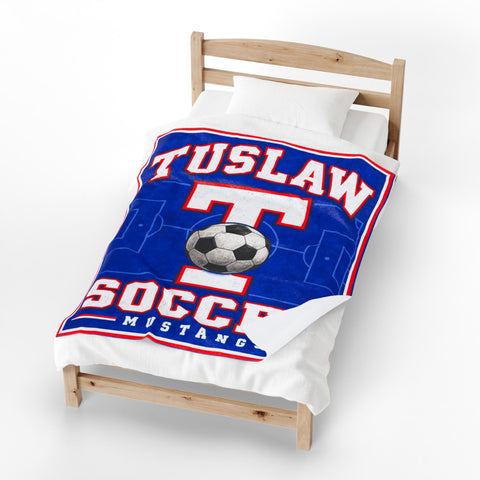 Tuslaw Soccer — Velveteen Plush Blanket | 50 × 60 in
