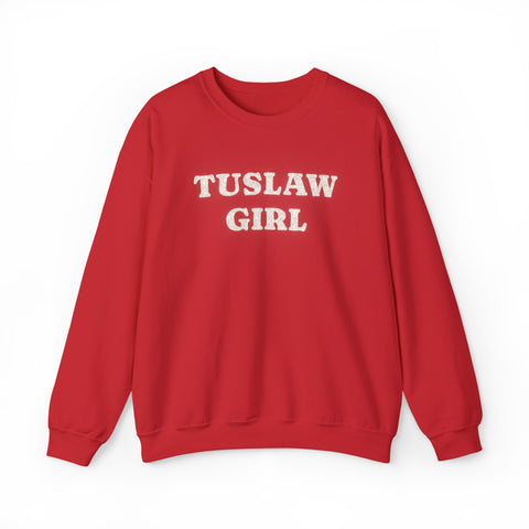 Tuslaw Mustangs — Tuslaw Girl Glitter Crewneck in Red