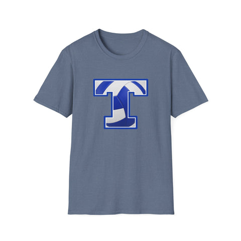 Tuslaw Mustangs Volleyball Monogram T-Shirt in Heather Indigo