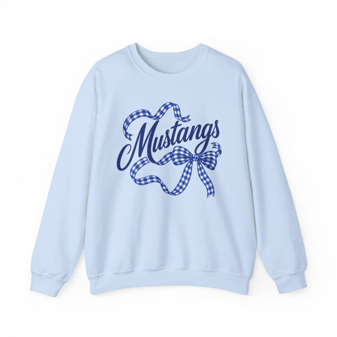 Tuslaw Blue Ribbon Mustangs Crewneck Sweatshirt in Light Blue