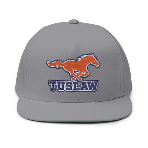 Tuslaw Mustangs Embroidered Flat Bill Hat