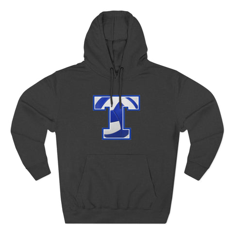 Tuslaw Mustangs Volleyball Monogram Hoodie in Charcoal Heather