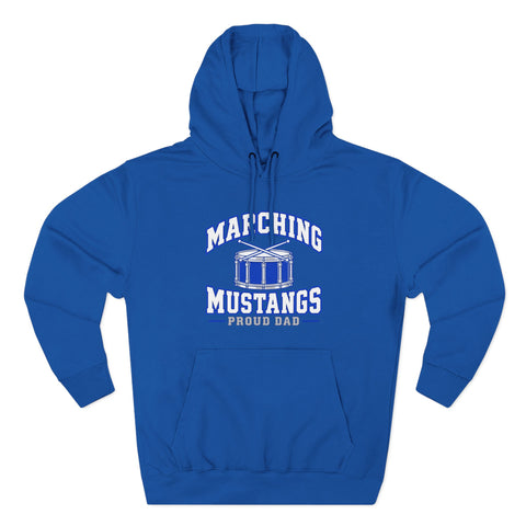 Tuslaw Marching Mustangs Proud Dad Hoodie in Royal Blue