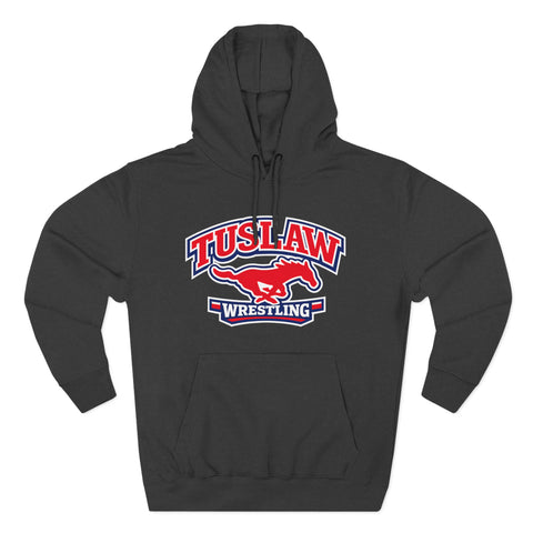 Tuslaw Wrestling — Running Mustang Varsity Hoodie