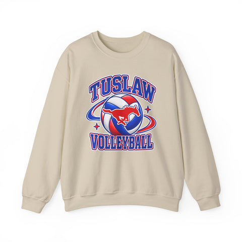 Tuslaw Volleyball — Moon & Stars Crewneck Sweatshirt