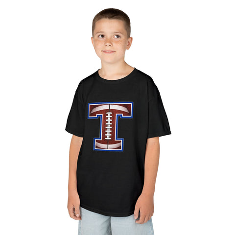 Tuslaw Mustangs Football Monogram Kids T-Shirt