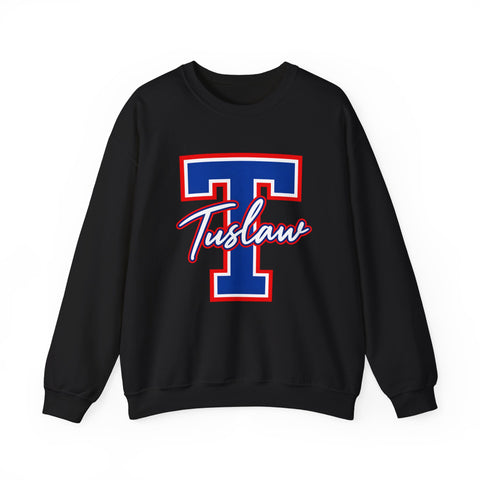 Tuslaw Mustangs — Classic Script Monogram Crewneck Sweatshirt