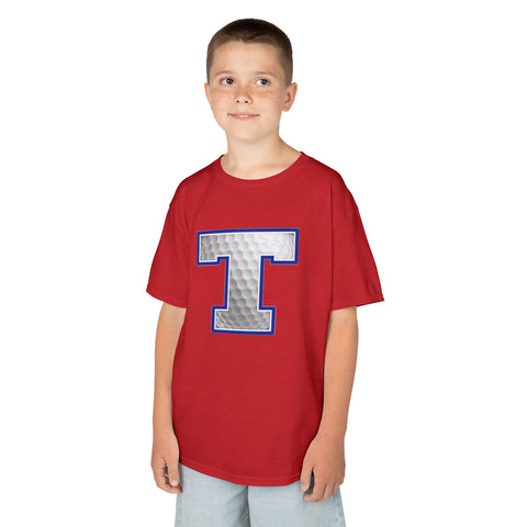 Tuslaw Mustangs Golf Monogram Kids T-Shirt