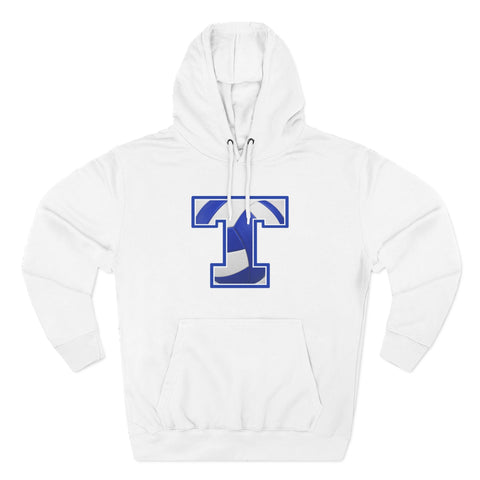Tuslaw Mustangs Volleyball Monogram Hoodie in White