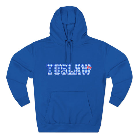Tuslaw Mustangs Ladies - Gingham Style Tuslaw Pullover Hoodie in Royal Blue