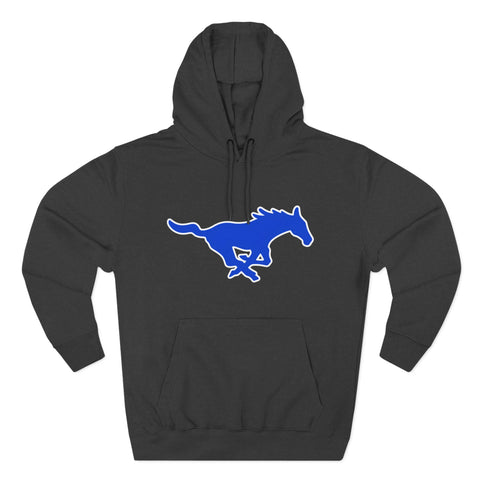 Tuslaw Mustangs — Blue Running Mustang Hoodie