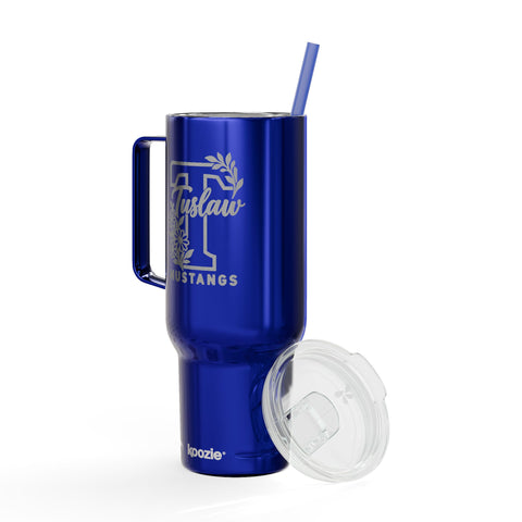 Tuslaw Mustangs Floral T Engraved 40oz Tumbler