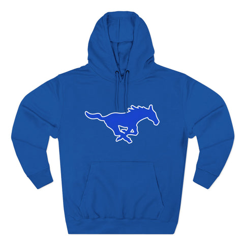 Tuslaw Mustangs — Blue Running Mustang Hoodie