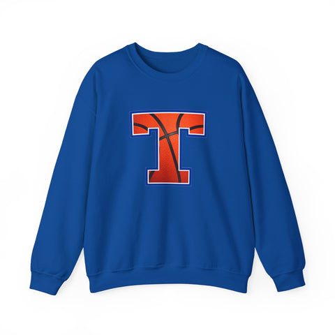 Tuslaw Mustangs Basketball Monogram Crewneck Sweatshirt in Royal