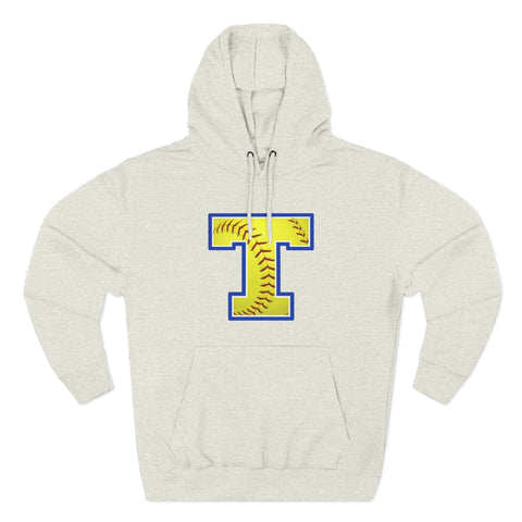 Tuslaw Mustangs Softball Monogram Hoodie in Oatmeal Heather