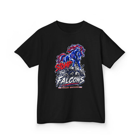Tuslaw Kids — Stomp the Falcons Rivalry T-Shirt in Black