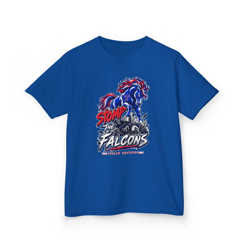 Tuslaw Kids — Stomp the Falcons Rivalry T-Shirt in Royal