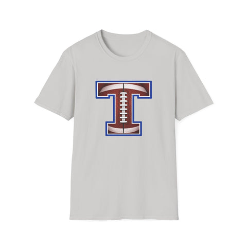 Tuslaw Mustangs Football Monogram T-Shirt in Ice Grey