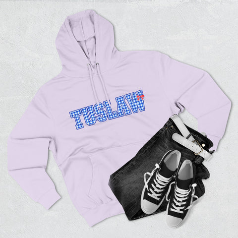 Tuslaw Mustangs Ladies - Gingham Style Tuslaw Pullover Hoodie