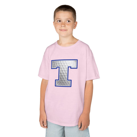 Tuslaw Mustangs Golf Monogram Kids T-Shirt