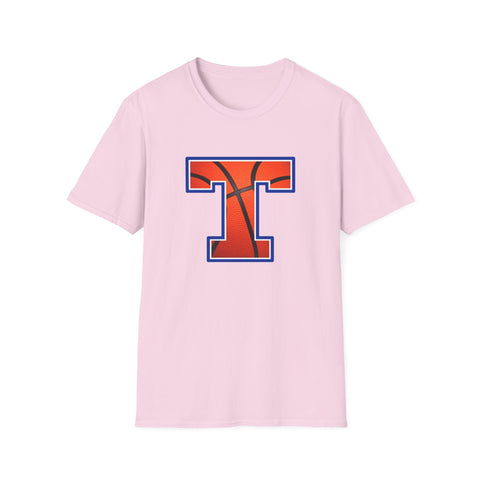 Tuslaw Mustangs Basketball Monogram T-Shirt in Light Pink