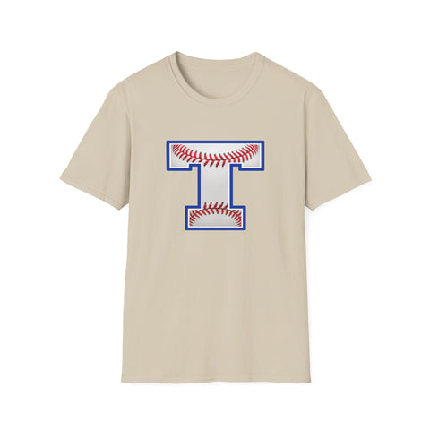 Tuslaw Mustangs Baseball Monogram T-Shirt in Sand