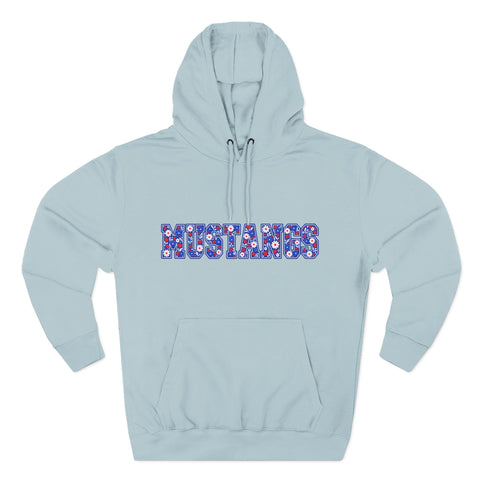 Tuslaw Mustangs Ladies - Floral Mustangs Pullover Hoodie