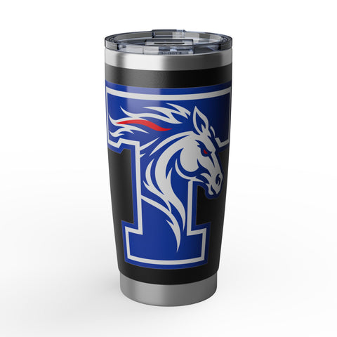 Tuslaw Mustangs — 20 oz Monogram Tumbler in Black