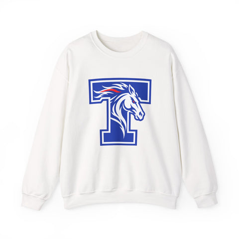 Tuslaw Mustangs - Tuslaw Monogram Crewneck Sweatshirt