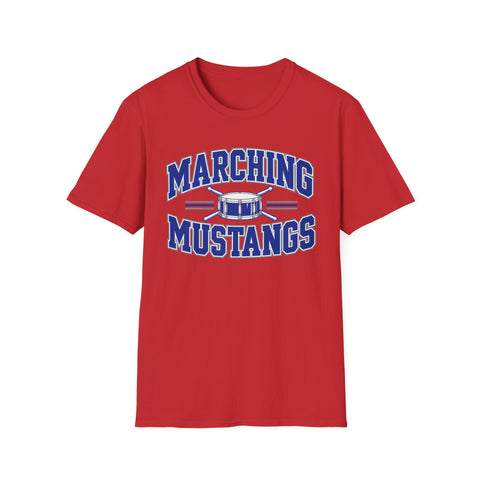 Tuslaw Marching Mustangs Varsity Drum T-Shirt in Red