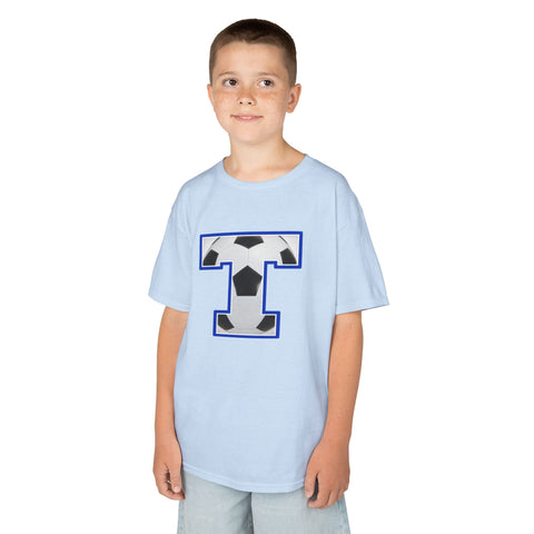 Tuslaw Mustangs Soccer Monogram Kids T-Shirt