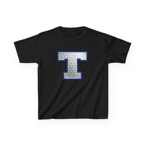 Tuslaw Mustangs Golf Monogram Kids T-Shirt in Black