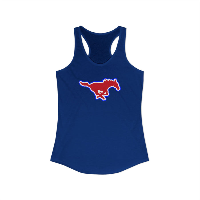 Tuslaw Mustangs Ladies — Running Mustang Logo Racerback Tank Top