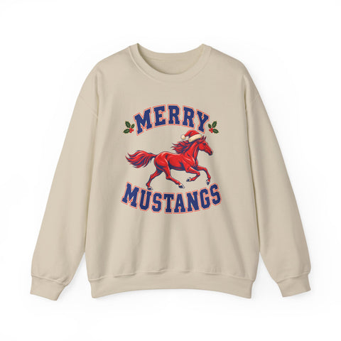 Tuslaw Mustangs - Merry Mustangs Crewneck Sweatshirt