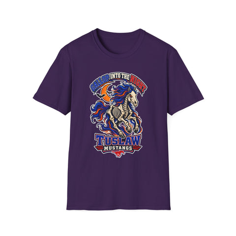 Tuslaw Mustangs —  Gallop Into The Night Skeletal Horse Halloween T-Shirt