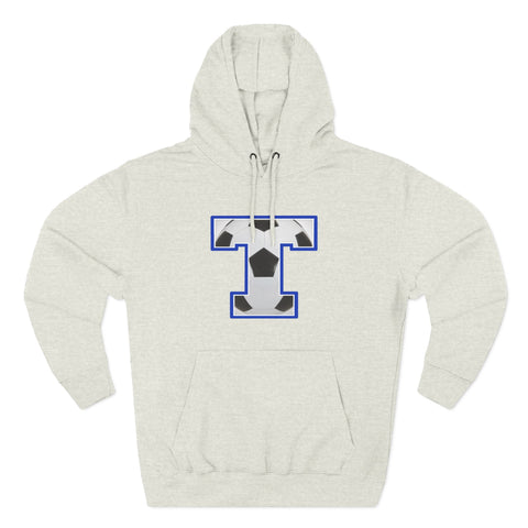 Tuslaw Mustangs Soccer Monogram Hoodie in Oatmeal Heather