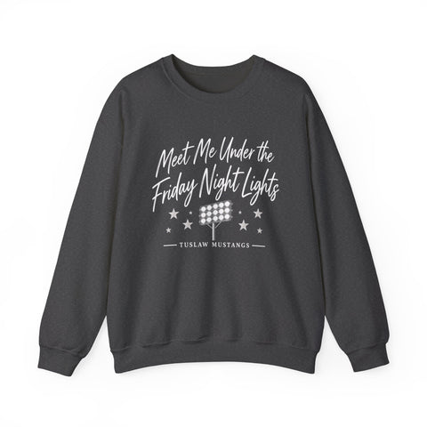 Tuslaw Mustangs Friday Night Lights Crewneck Sweatshirt in Dark Heather