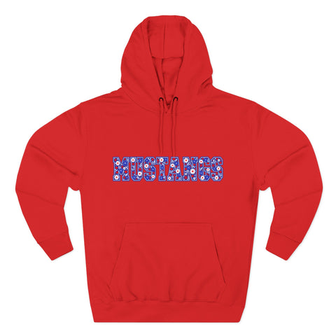 Tuslaw Mustangs Ladies - Floral Mustangs Pullover Hoodie
