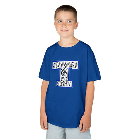 Tuslaw Mustangs Music Monogram Kids T-Shirt