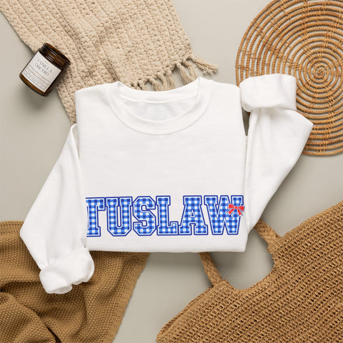 Tuslaw Mustangs Ladies - Bingham Style Tuslaw Crewneck Sweatshirt