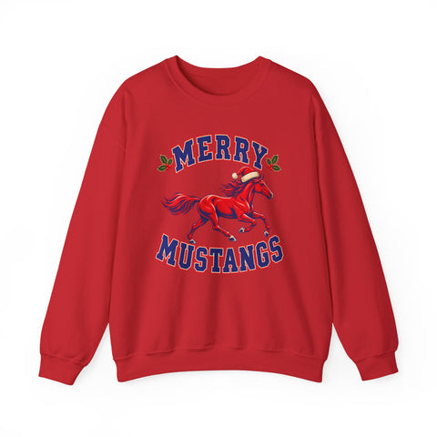 Tuslaw Mustangs - Merry Mustangs Crewneck Sweatshirt