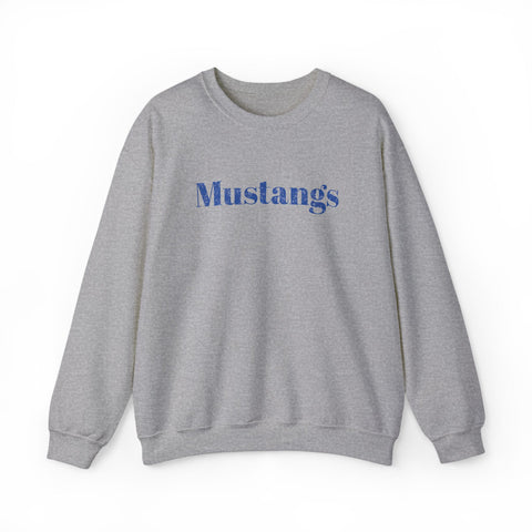 Tuslaw Mustangs — Elegant Mustangs Glitter Crewneck in Sport Grey
