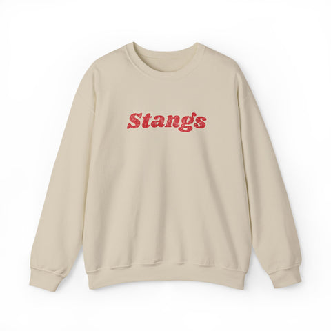 Tuslaw Mustangs — Retro Stangs Glitter Crewneck