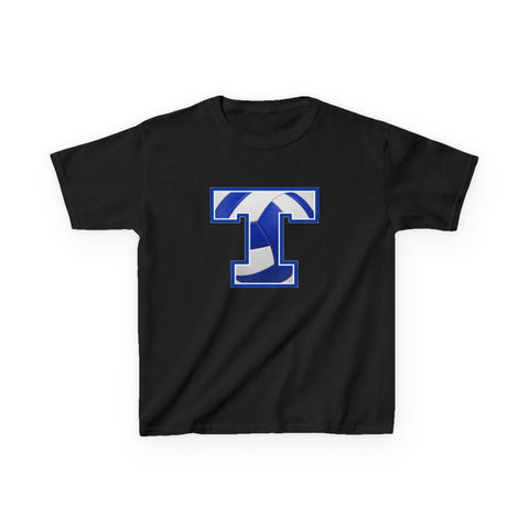 Tuslaw Mustangs Volleyball Monogram Kids T-Shirt in Black