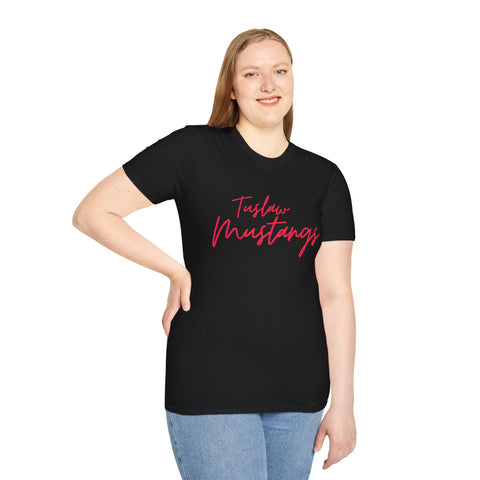 Tuslaw Mustangs — Women’s Cursive T-Shirt