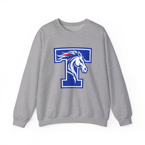 Tuslaw Mustangs - Tuslaw Monogram Crewneck Sweatshirt